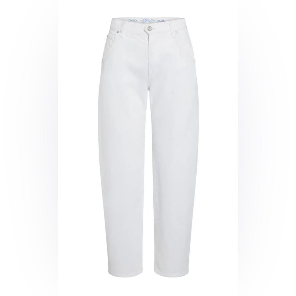 Adriano Goldschmied Daily Blue Mantra Barrel White Denim Jean NWT  30